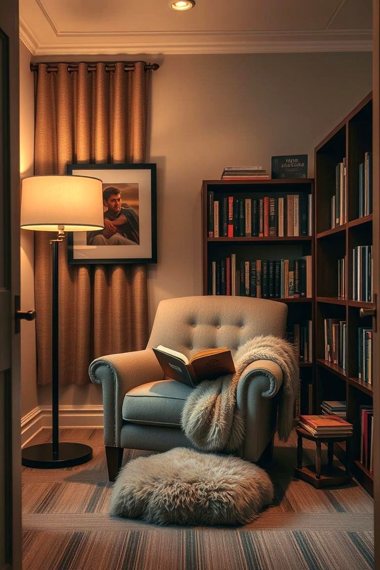 Cozy Reading Nook Office - 24 Home Office Ideas for Him