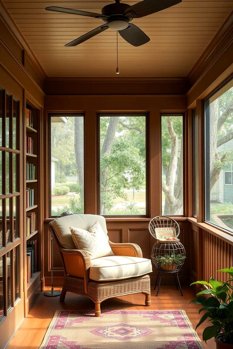 Cozy Reading Nook Porch - 24 Small Screened-in Porch Ideas