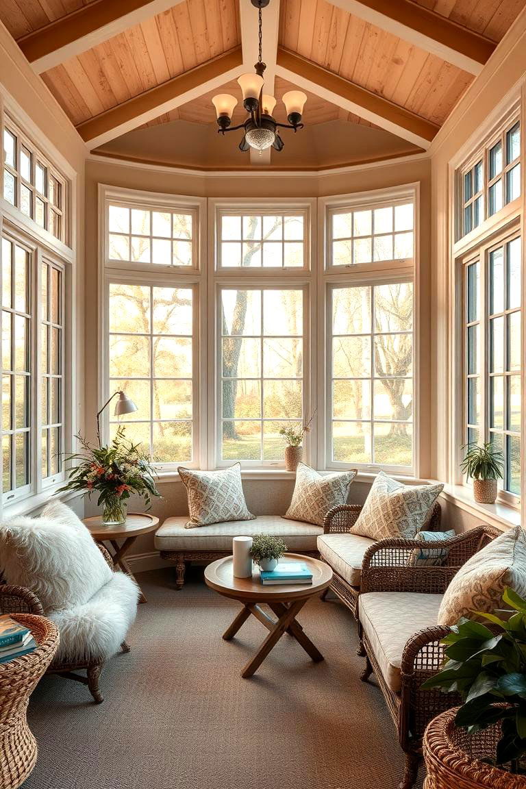 Cozy Reading Nook Sunroom - 24 Sunroom Ideas