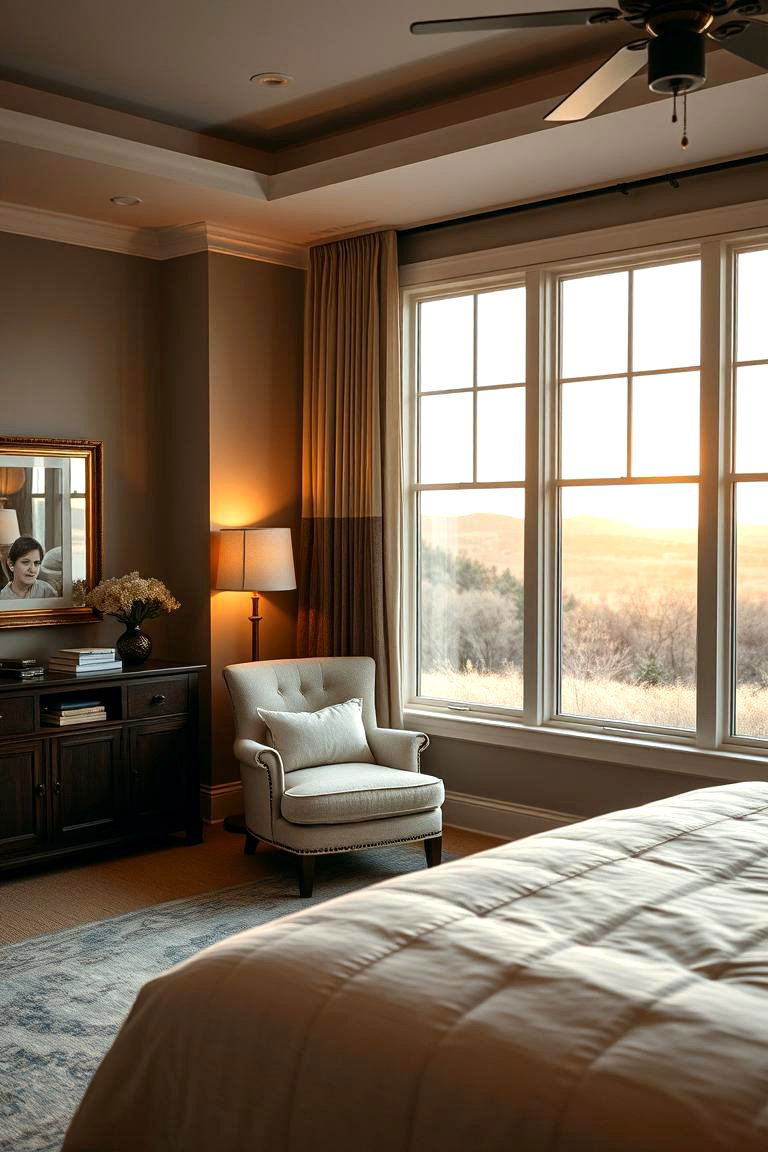Cozy Reading Nook by the Window - 24 Master Bedroom Ideas