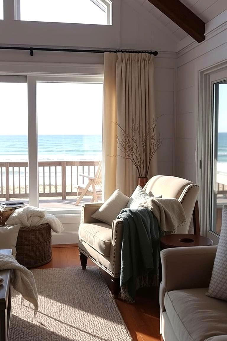 Cozy Reading Nooks - 24 Beach House Living Room Ideas