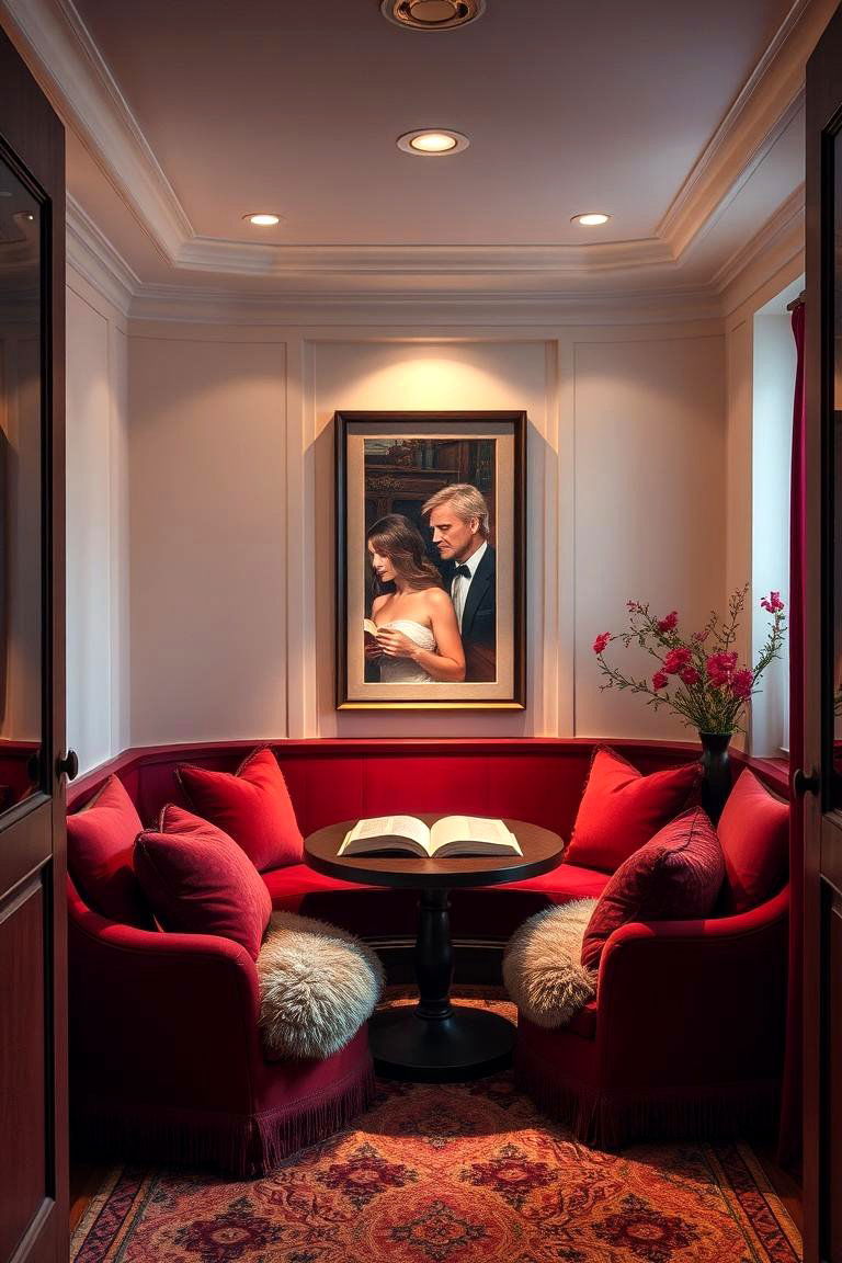 Cozy Red Reading Nook - 24 Red Boy Room Ideas