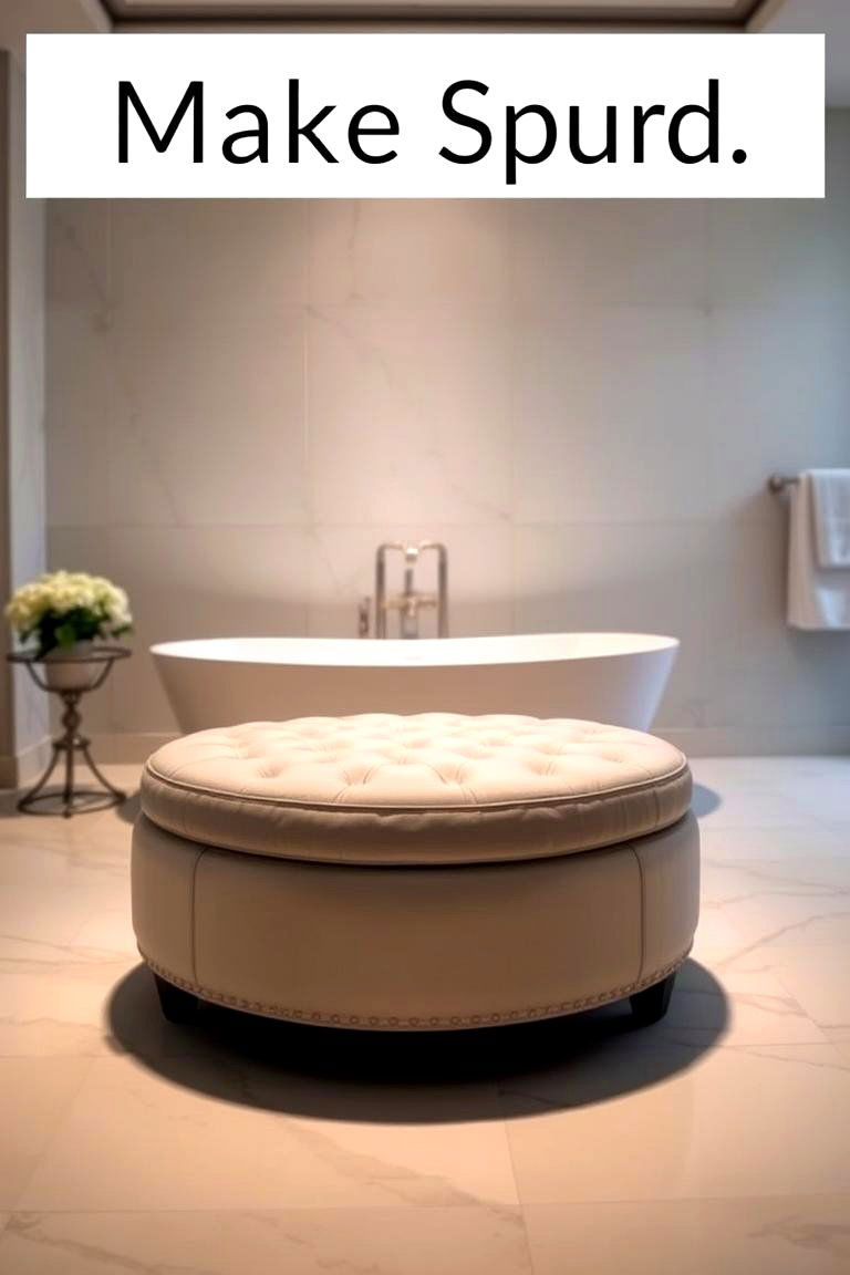 Cozy Seating Area - 24 Romantic Bathroom Ideas