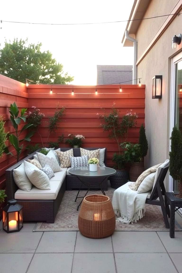 Cozy Seating Nook - 24 Corner Patio Ideas