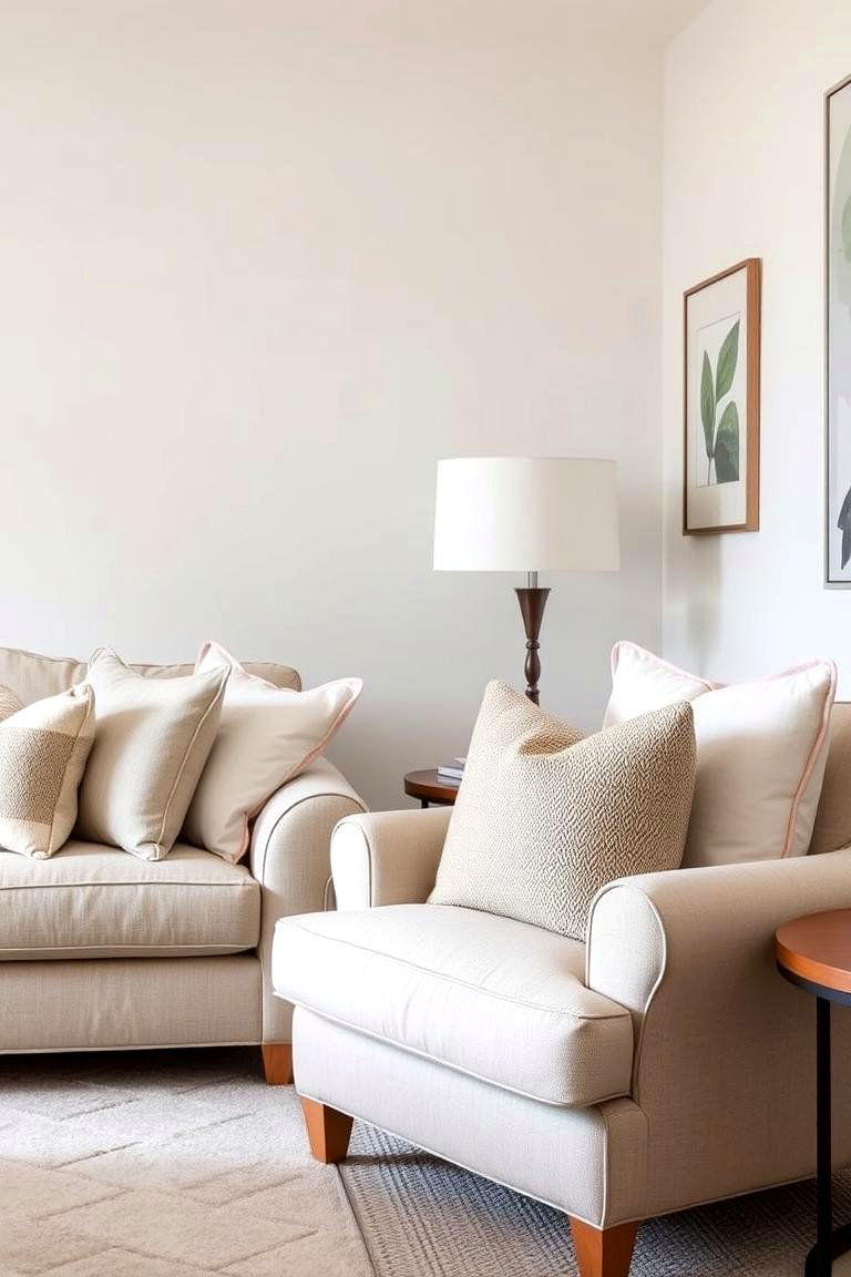 Cozy Seating with Soft Cushions - 24 Cozy Living Room Ideas