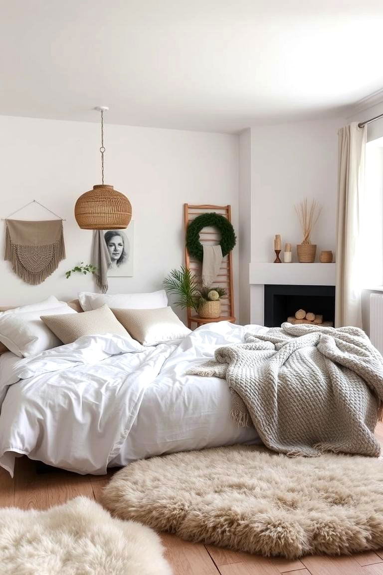 Cozy Textures - 24 Scandinavian Bedroom Ideas
