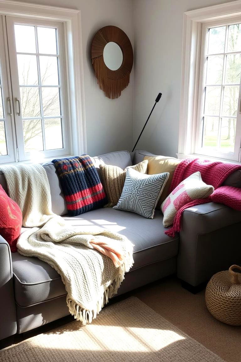 Cozy Throw Blankets and Pillows - 24 Fall Decor Ideas