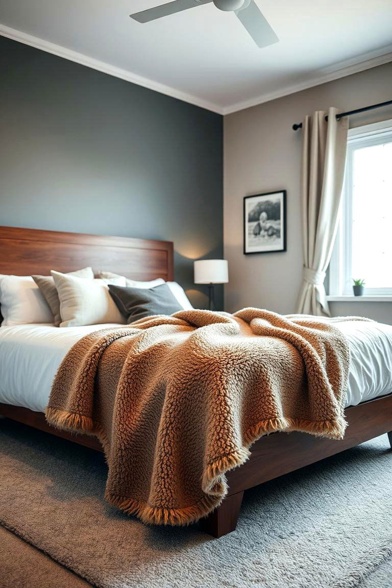 Cozy Throw Blankets for Extra Comfort - 24 Cozy Bedroom Ideas