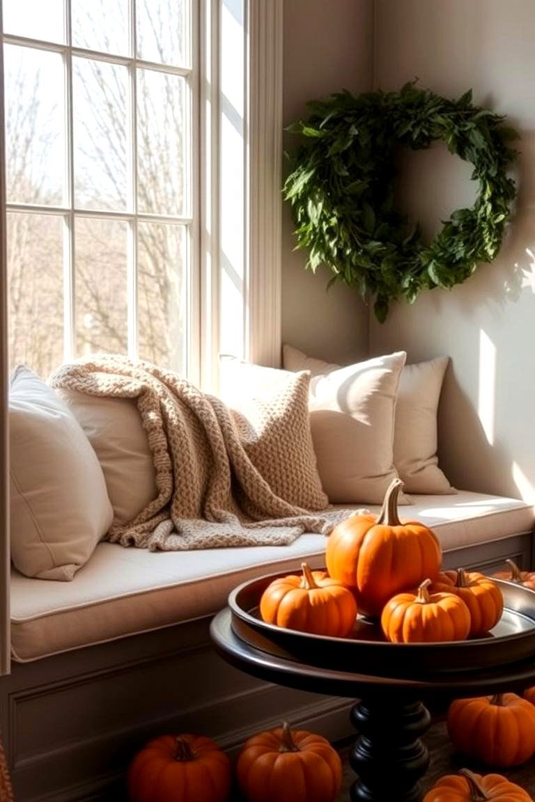 Cozy Window Seats - 24 Fall Decor Ideas