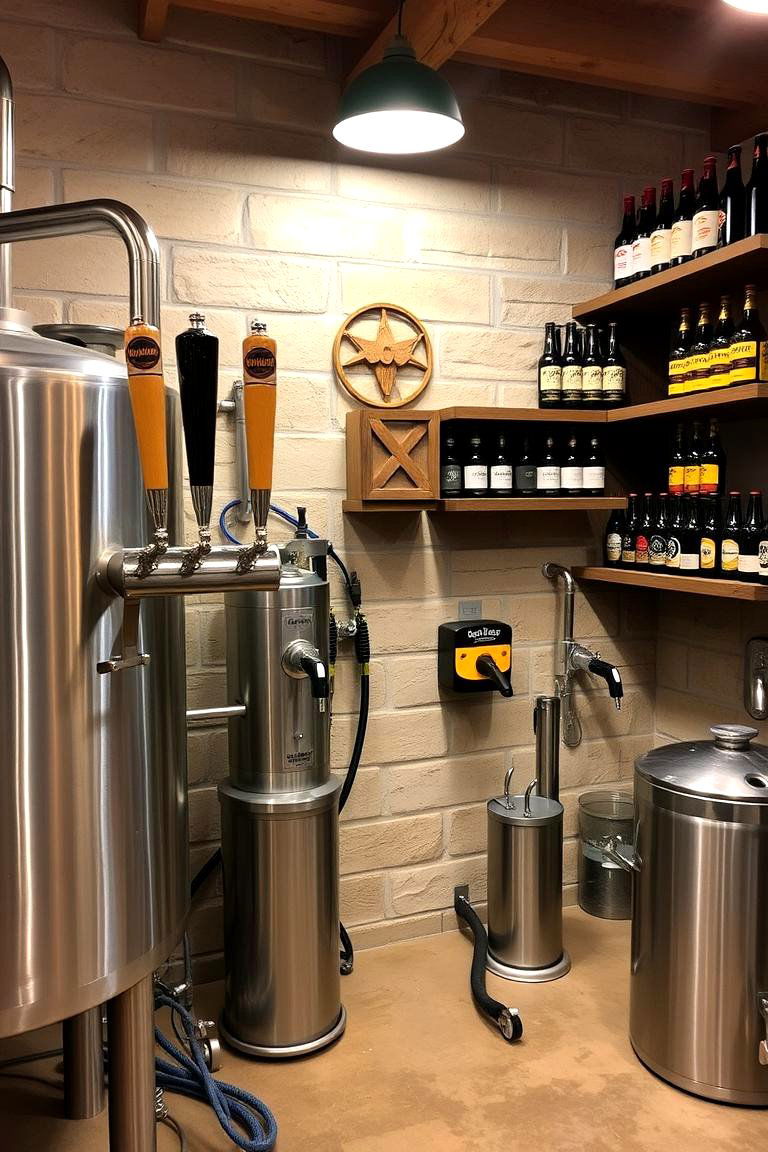 Craft Brewery Setup - 24 Man Cave Ideas