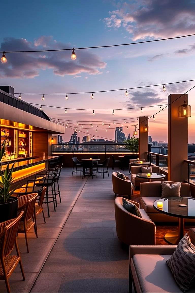 Craft Cocktail Lounge - 24 Rooftop Deck Ideas