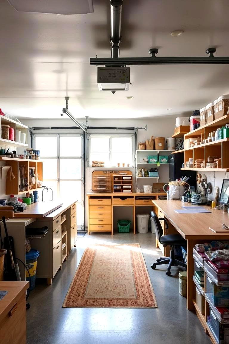 Craft Room Conversion - 24 Garage Conversion Ideas