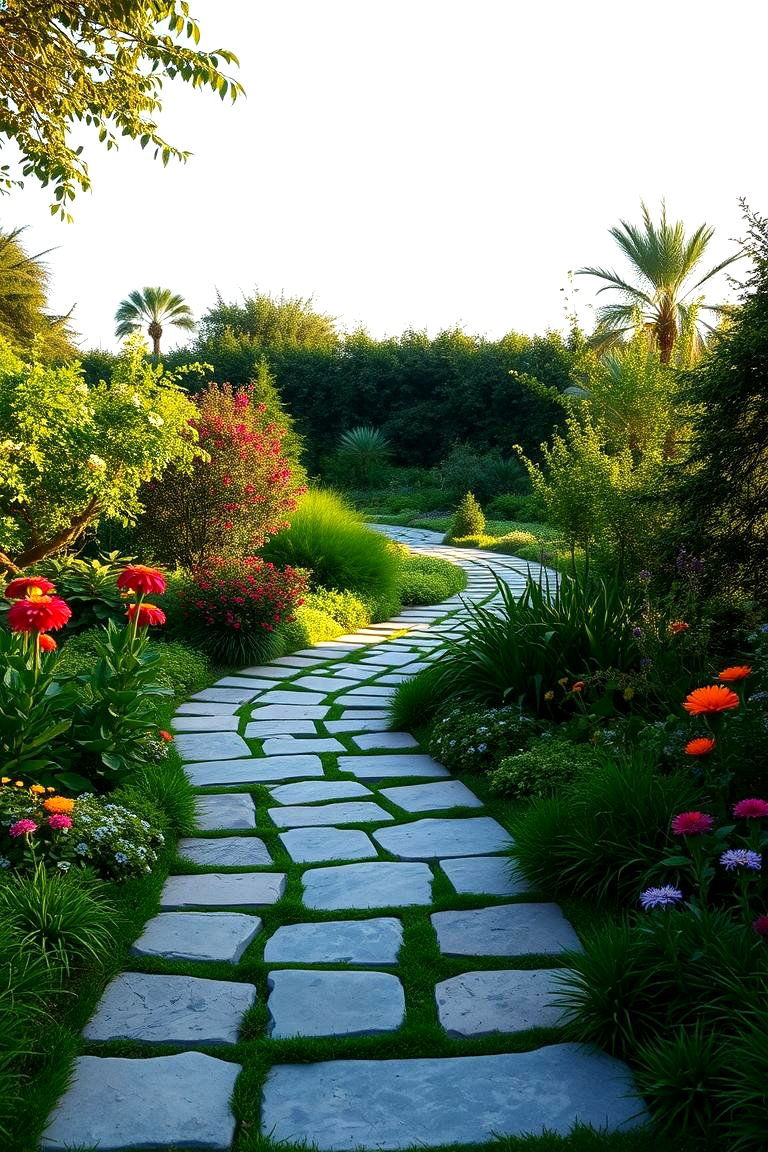 Crafting Natural Stone Pathways - 24 Rock Landscaping Ideas