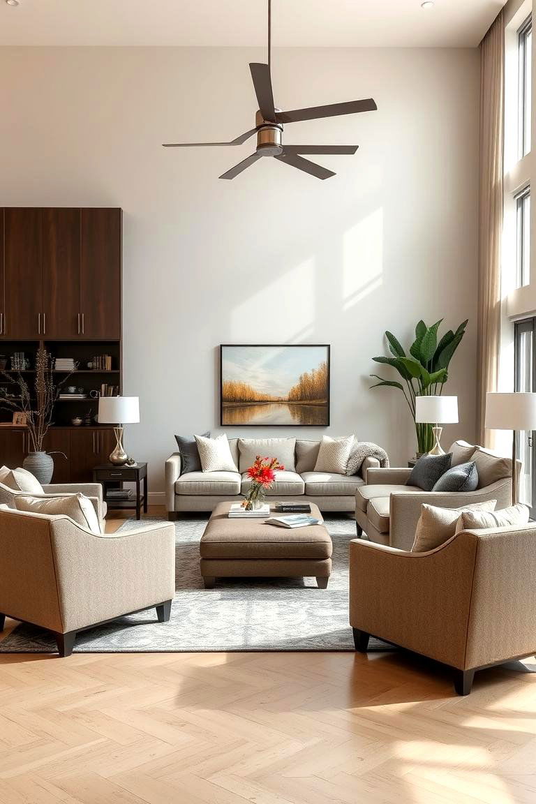 Create Inviting Seating Arrangements - 24 Large Living Room Ideas