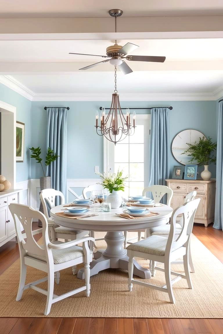 Create a Beach Inspired Dining Room - 24 Dining Room Design Ideas