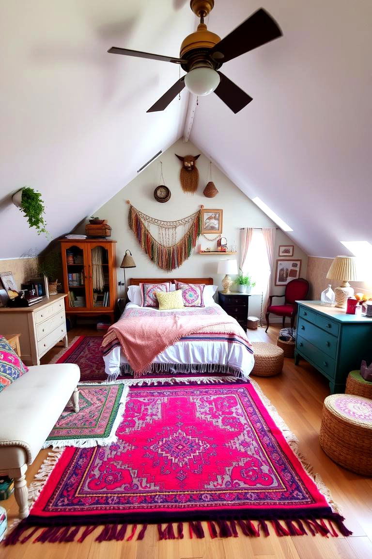 Create a Bohemian Inspired Retreat - 24 Attic Bedroom Ideas