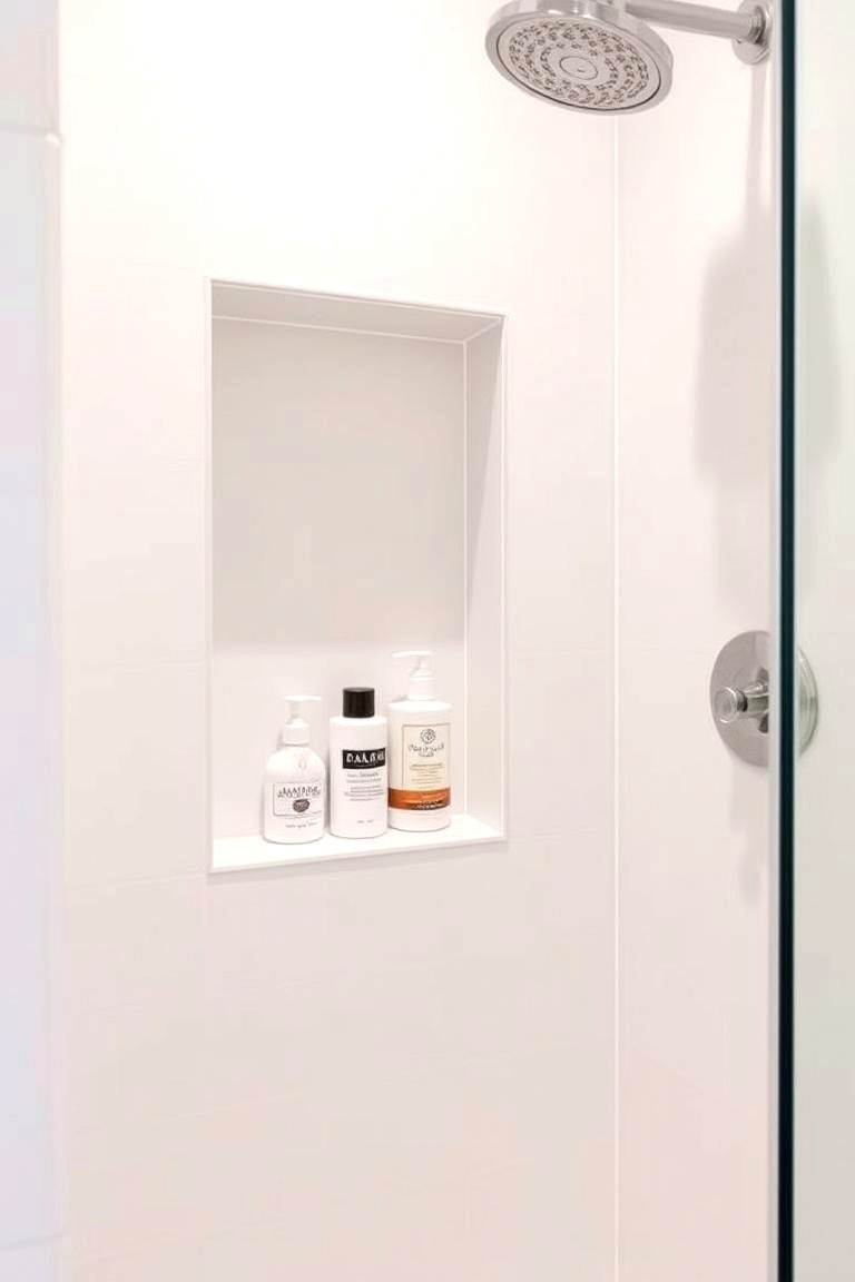Create a Built In Niche in the Shower - 24 Masculine Bathroom Ideas