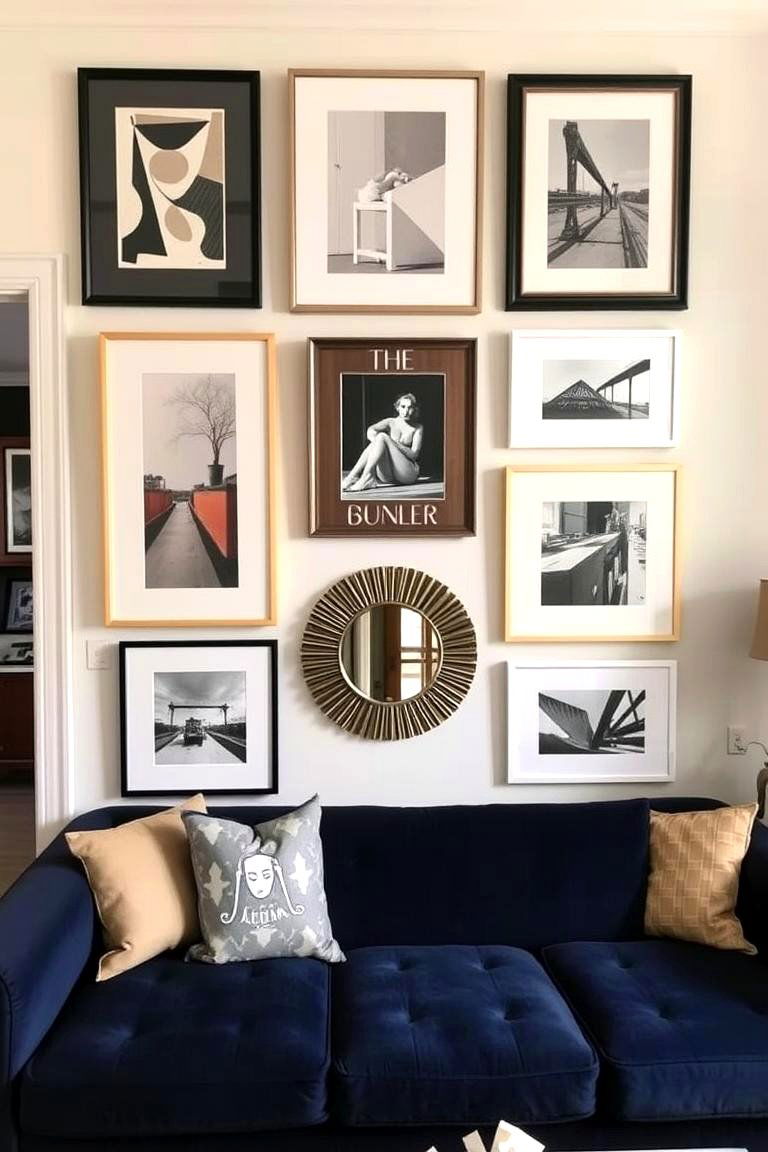 Create a Captivating Gallery Wall - 24 Pinterest Living Room Decor Ideas