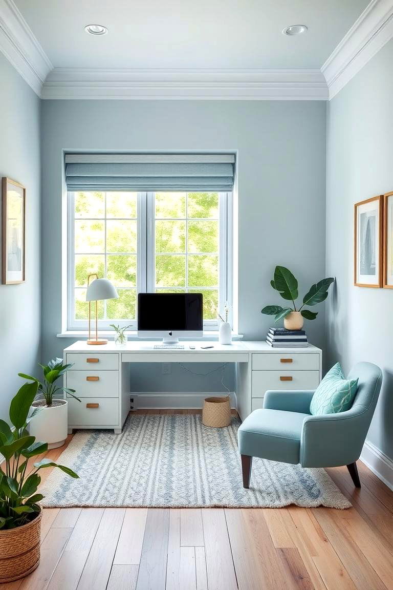 Create a Color Scheme - 24 Home Office Decor Ideas