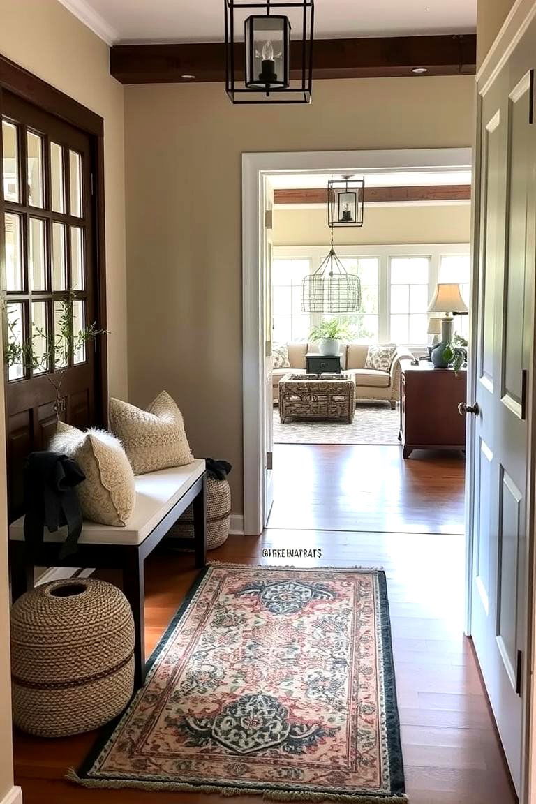 Create a Cozy Entryway - 24 Cozy Living Room Ideas
