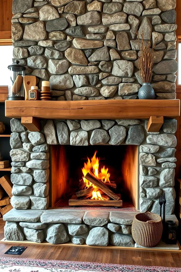 Create a Cozy Fireplace Focal Point - 24 Lake House Decorating Ideas