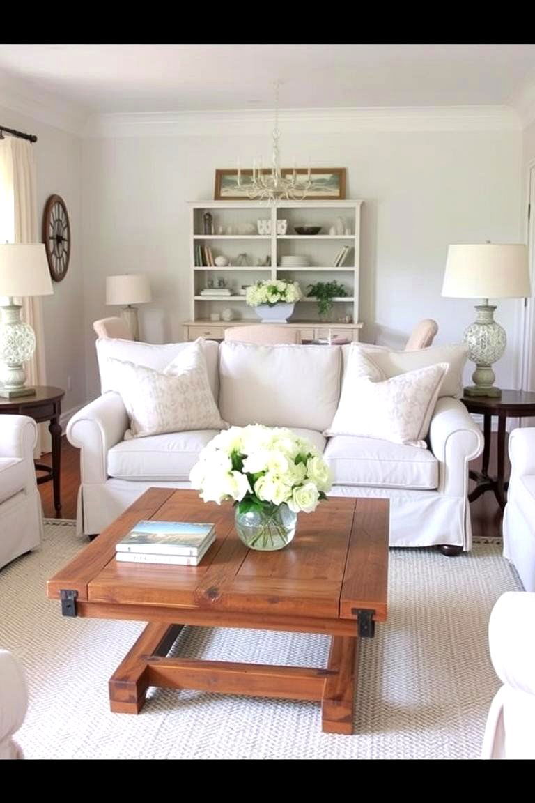 Create a Cozy Focal Point with a Fireplace - 24 Hamptons Living Room Ideas