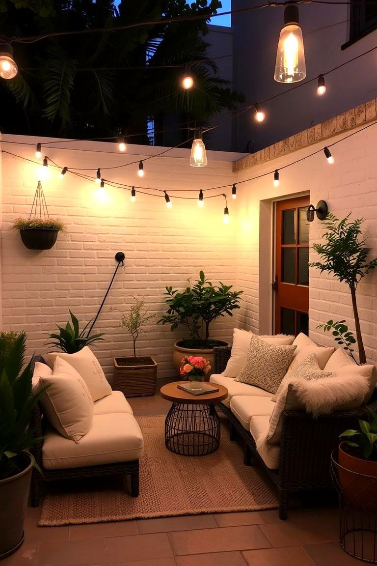 Create a Cozy Lounge Area - 24 Courtyard Ideas