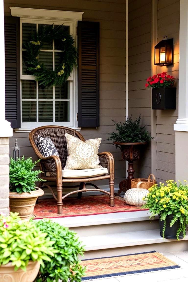 Create a Cozy Porch Corner - 24 Front Step Ideas