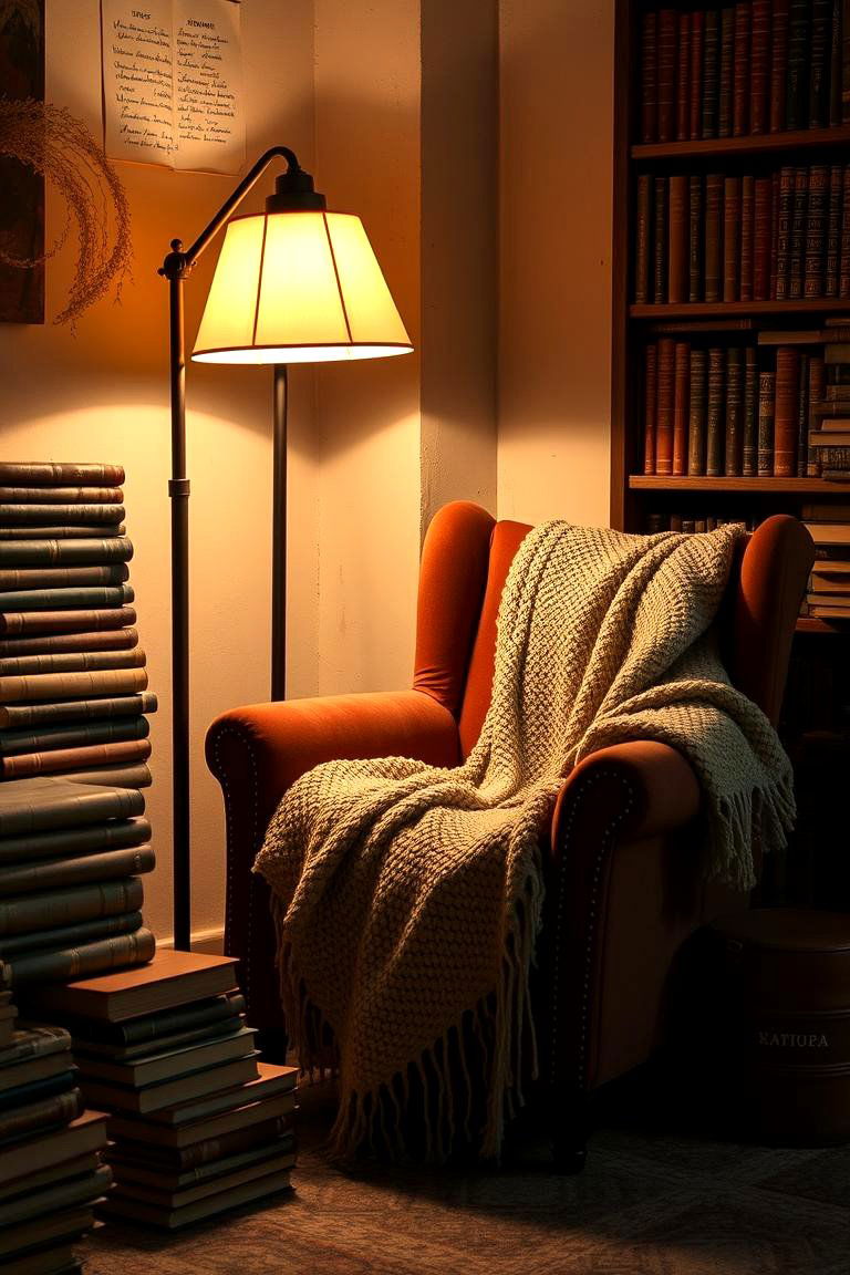 Create a Cozy Reading Nook - 24 Witchy Living Room Ideas