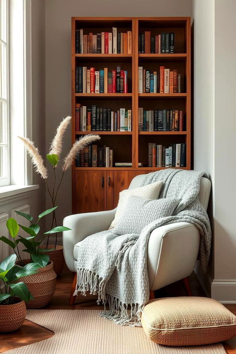 Create a Cozy Reading Nook - 24 Earthy Living Room Decor Ideas