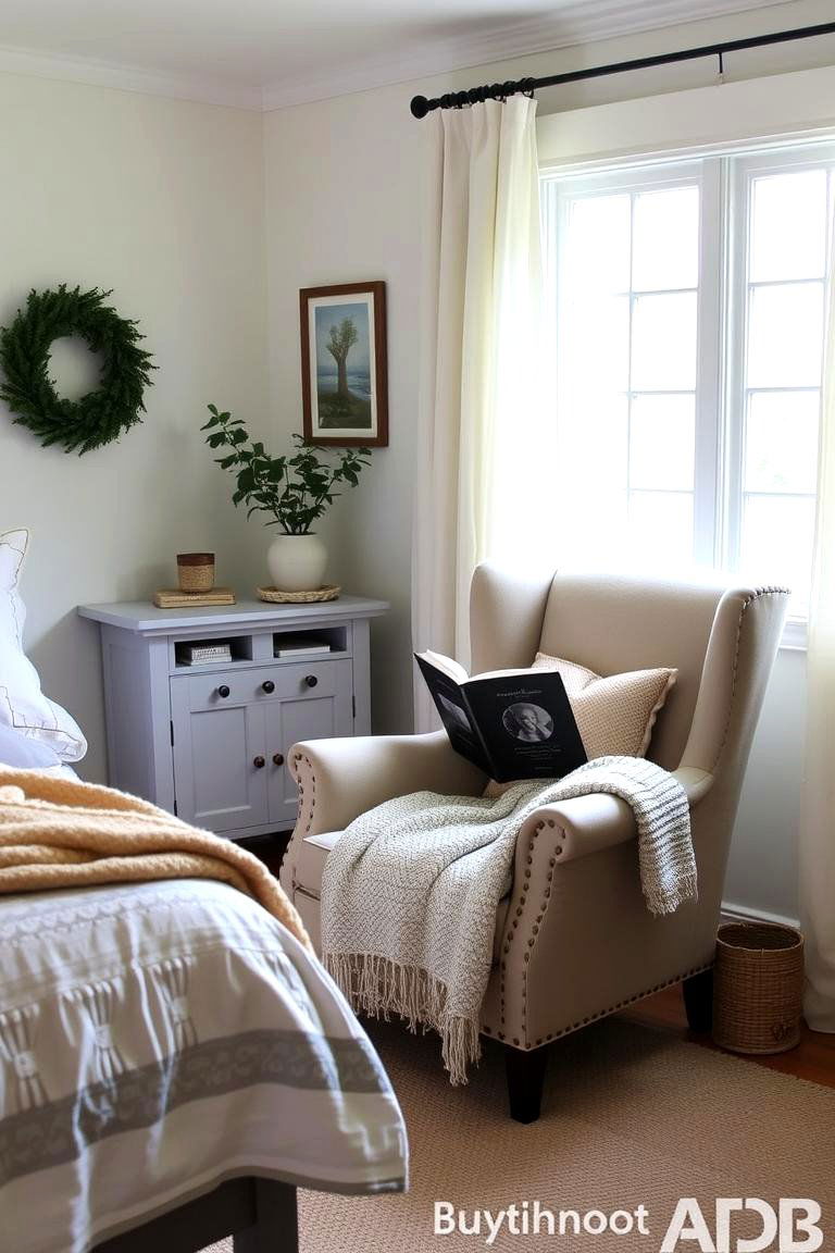Create a Cozy Reading Nook - 24 Farmhouse Bedroom Ideas