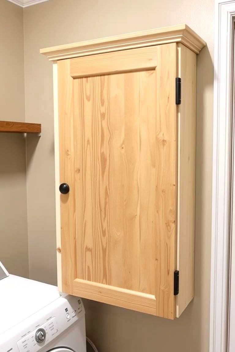 Create a DIY Ironing Board Cabinet - 24 Rustic Laundry Room Ideas