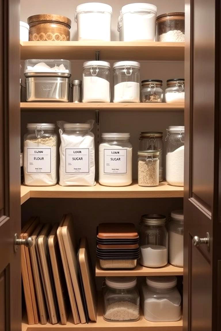 Create a Dedicated Baking Section - 24 Larder Cupboard and Pantry Ideas for Your Kitchen