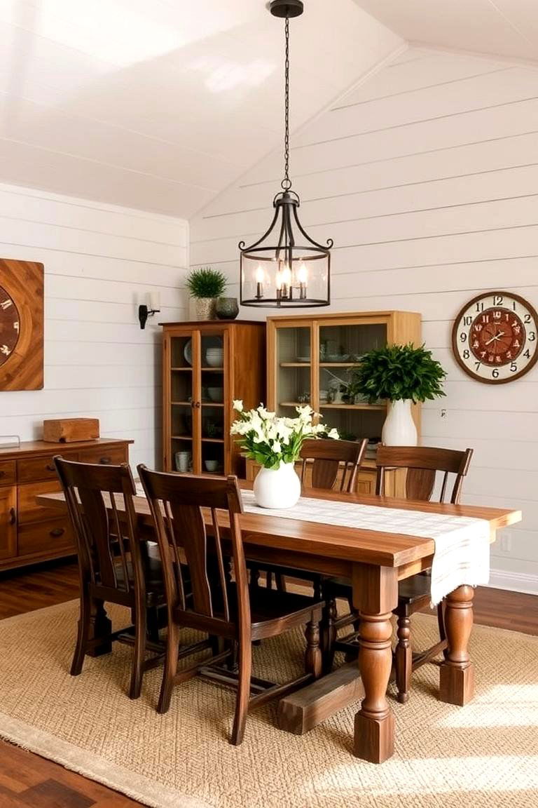 Create a Farmhouse Look with Shiplap - 24 Dining Room Design Ideas