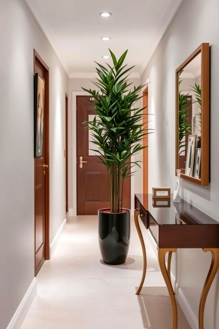 Create a Focal Point at the End - 24 Narrow Hallway Ideas