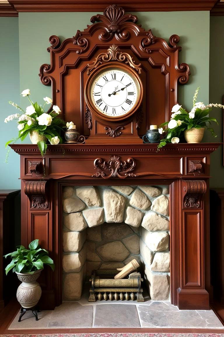 Create a Focal Point with a Fireplace Mantel - 24 French Country Living Room Ideas