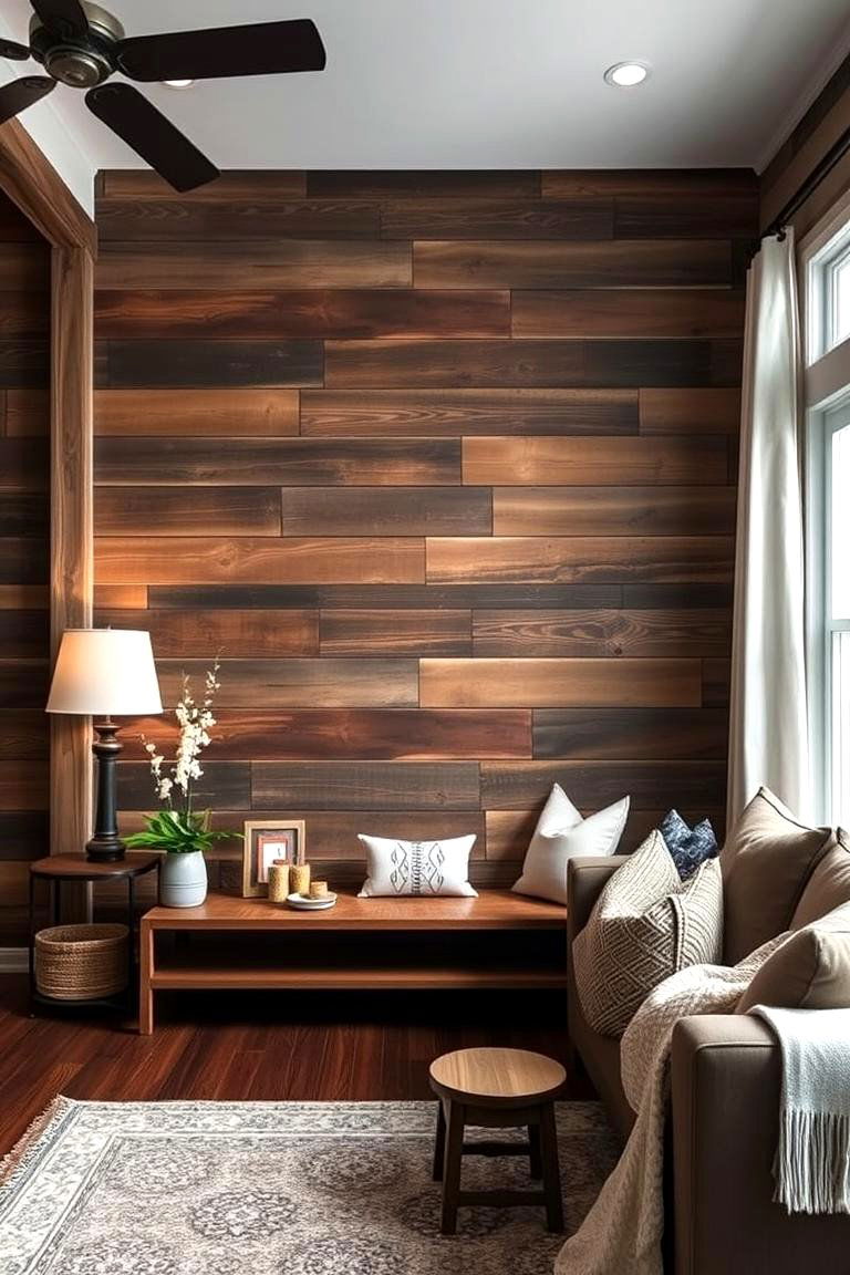 Create a Focal Point with an Accent Wall - 24 Cottage Living Room Ideas