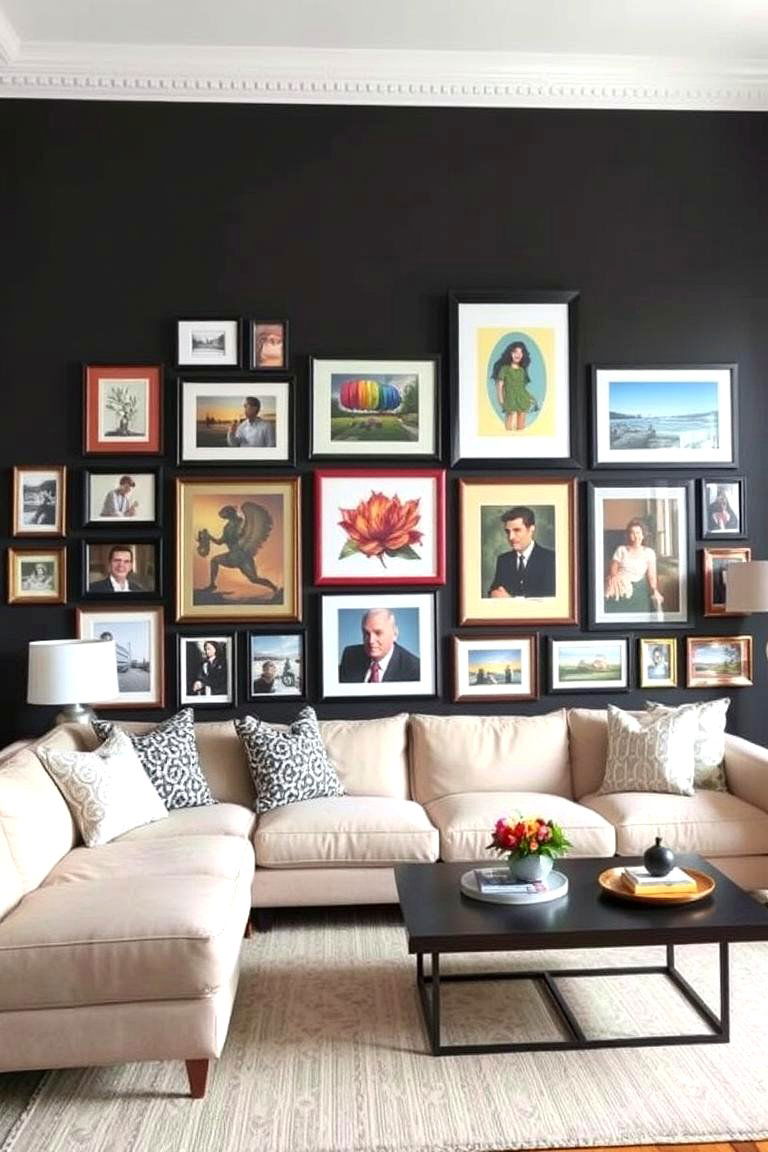 Create a Gallery Wall - 24 Apartment Decorating Ideas