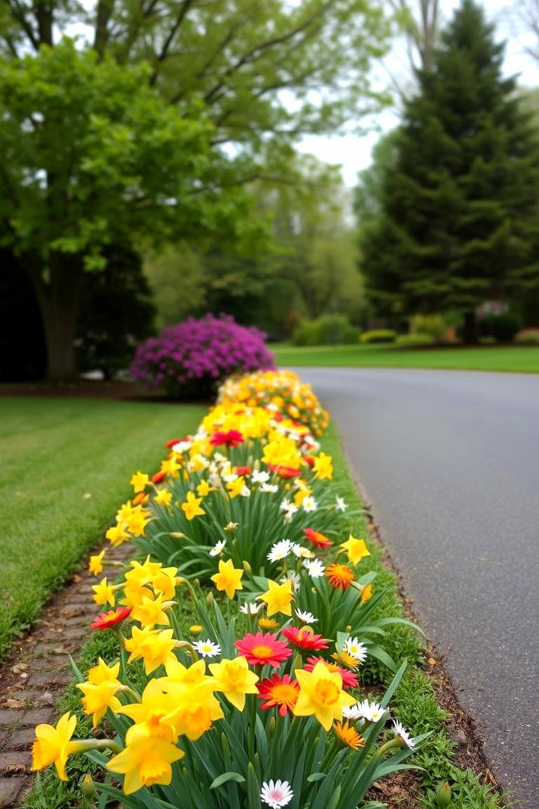 Create a Garden Border - 24 Driveway Landscape Ideas