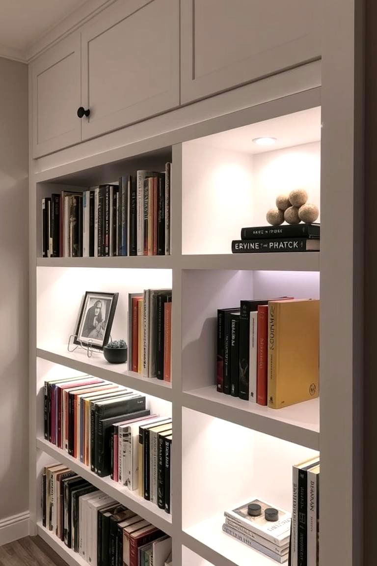 Create a Library with Custom Shelving - 24 Home Library Ideas