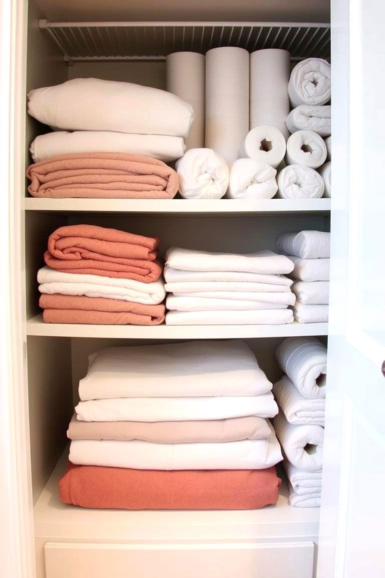 Create a Linen Closet for Towels and Linens - 24 Bathroom Organization Ideas