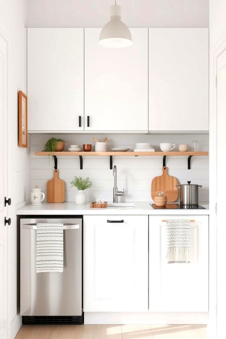 Create a Scandi Inspired Look with White Wood Accents - 24 Small White Kitchen Ideas