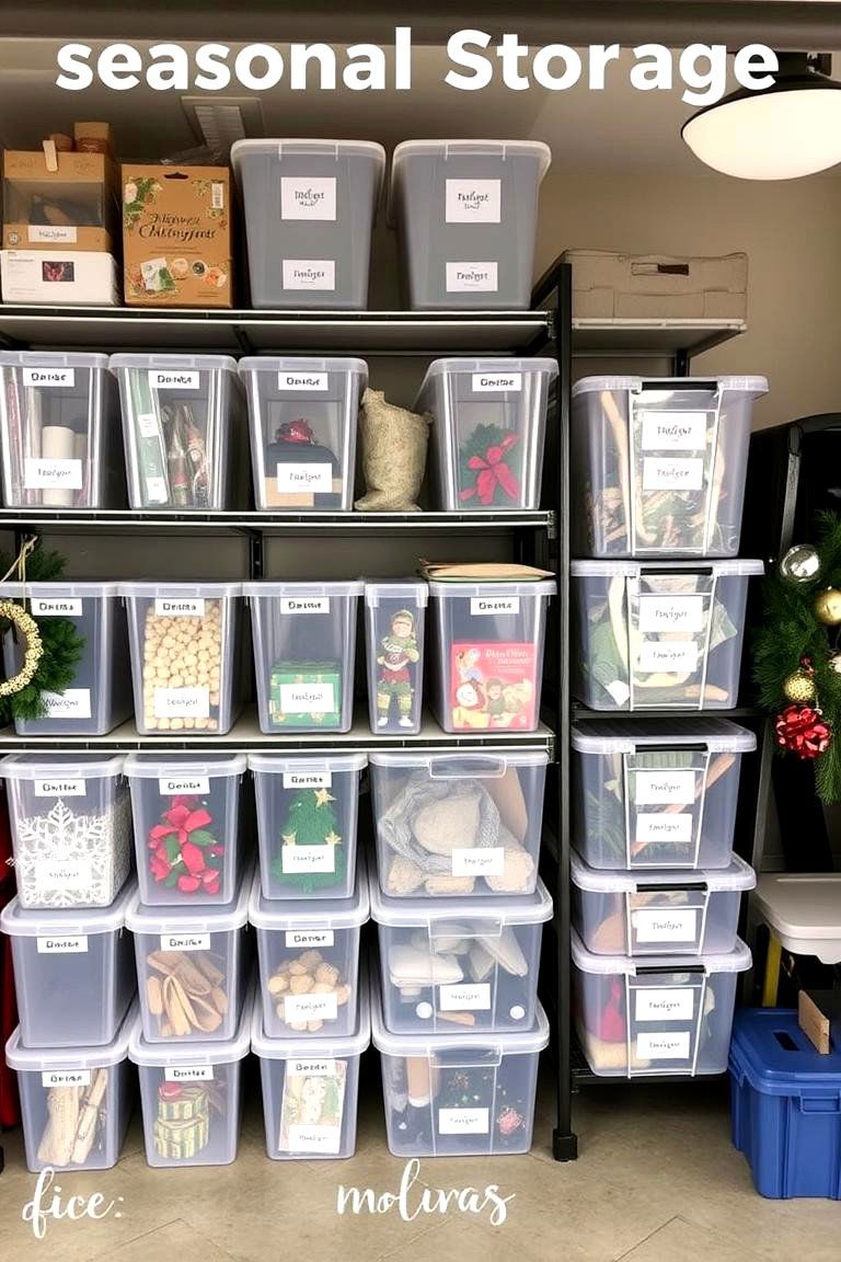 Create a Seasonal Storage Zone - 24 Garage Makeover Ideas