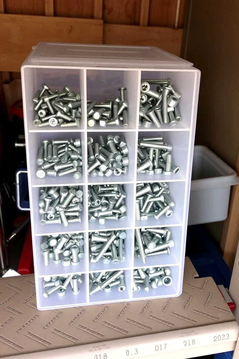Create a Small Parts Organizer - 24 Shed Organization Ideas