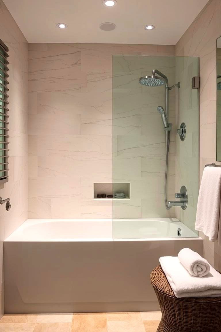 Create a Spa Like Atmosphere - 24 Small Master Bathroom Ideas