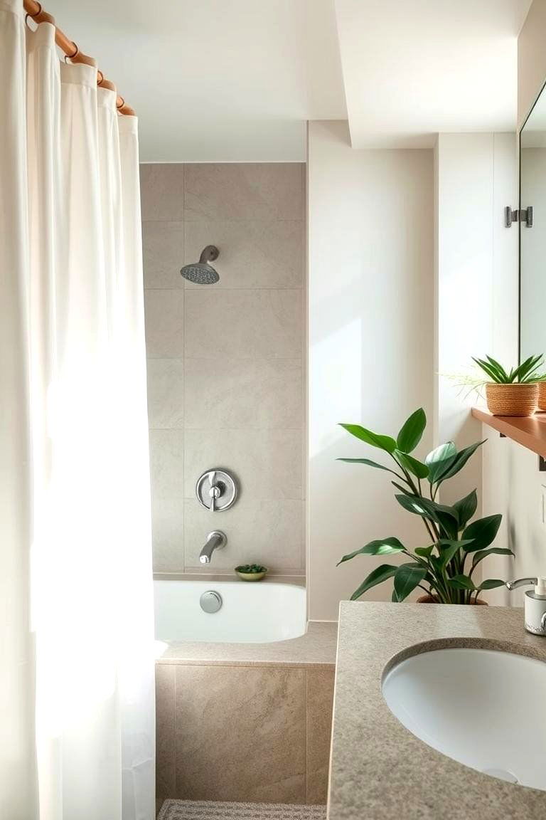 Create a Spa Like Retreat with Natural Elements - 24 Apartment Bathroom Ideas