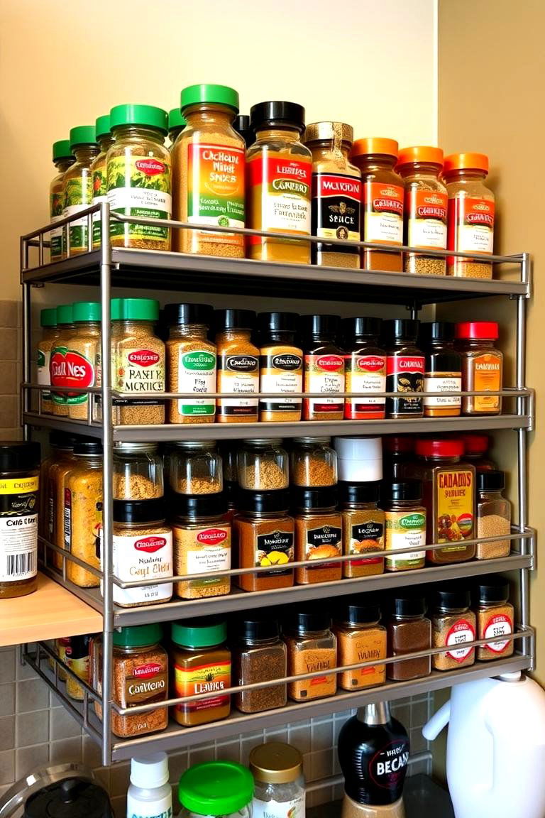 Create a Spice Rack Display - 24 Mexican Kitchen Ideas