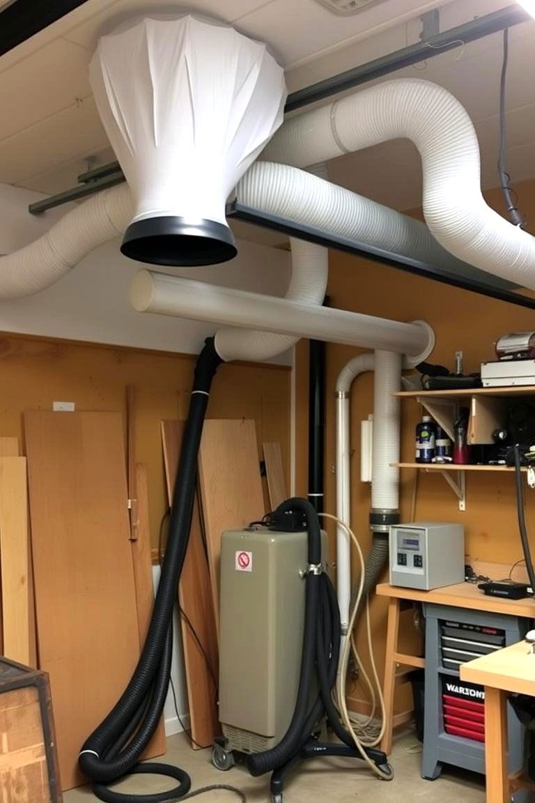 Create a Workshop Dust Collection System - 24 Garage Makeover Ideas