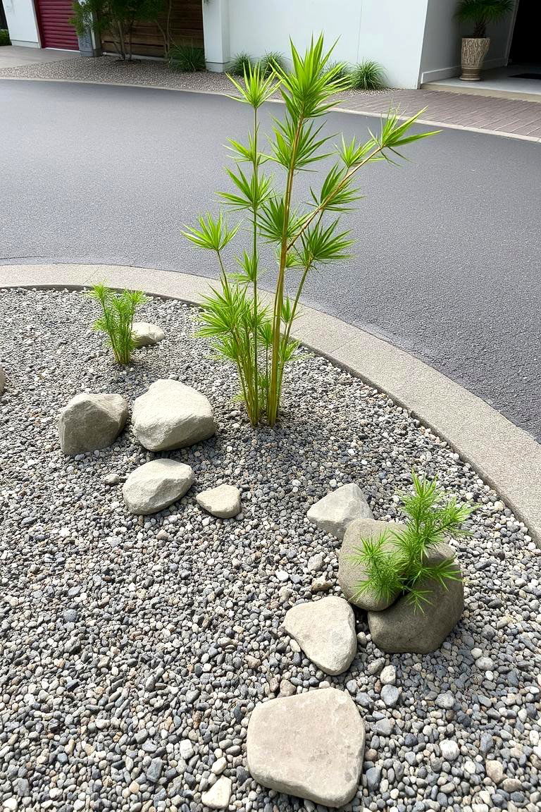 Create a Zen Garden - 24 Driveway Landscape Ideas