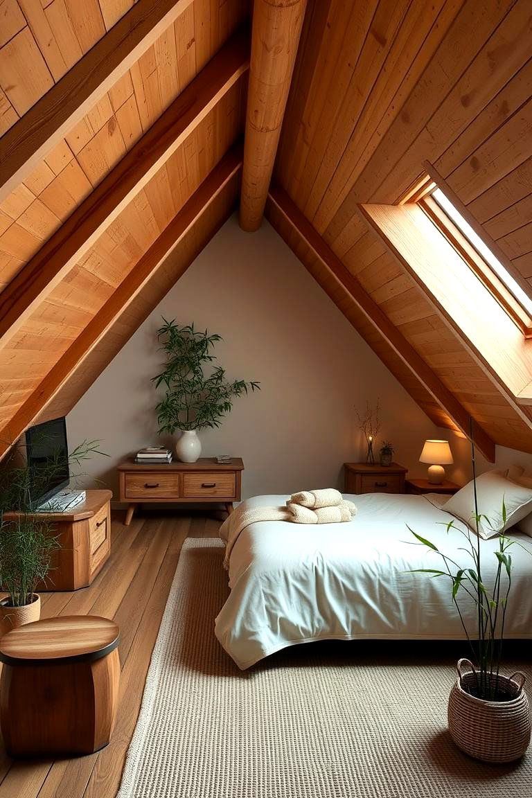 Create a Zen Inspired Space - 24 Attic Bedroom Ideas